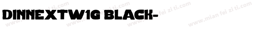 dinnextw1g black字体转换